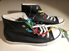 Chucks Holo Sneakers Tgl 40, Nero Vera Pelle, Nuovo + Regalo +Borsa