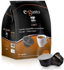 160 Capsule Pop Caffè E GUSTO Miscela 1 Intenso compatibile Nescafè Dolce Gusto