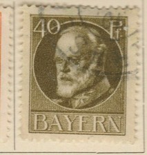 A6P11#45 German States Bavaria 1914-15 40pf used