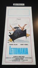 LA527 locandina originale LETTOMANIA prima ed.1976 CARMEN VILLANI
