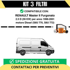 Kit 3 Filtri Tagliando per