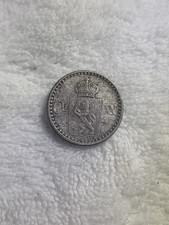 MONETA ARGENTO NORVEGIA CARLO