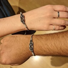 Bracciale coppia nodo - fatto