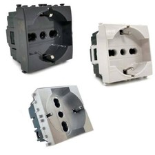 Presa schuko 16A compatibile vimar plana prese spina 2P presa elettrica muro