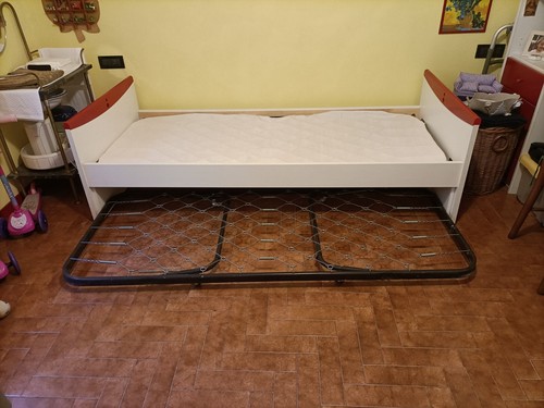 Letto singolo con rete - con,