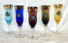 SET 5 BICCHIERI COLORATI FLUTE