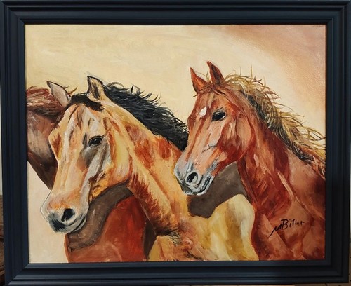 Dipinto olio western - dipinto,