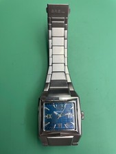 BREIL orologio OVERSIZE in acciaio impermeabile quadrante BLU usato come nuovo 