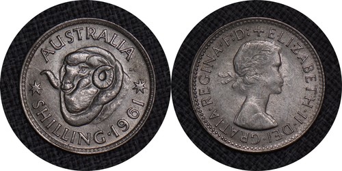 Australia 1961 uno scellino - australia, 1