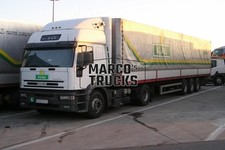Foto camion Iveco EuroTech autoarticolato telonato Polonia bianco Dedal Dzierżoniów #b4tz