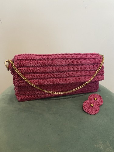 Borsa uncinetto fatta - borsa, a