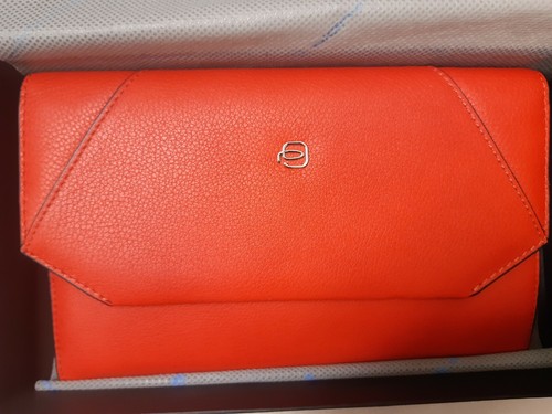 Pochette vera pelle - , rossa