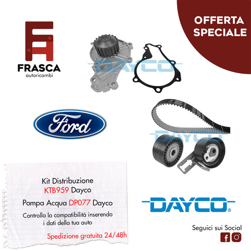 Kit distribuzione pompa acqua - kit,