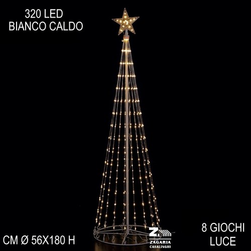 Albero natale luminoso a - di,