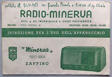 Cartolina Pubblicitaria Radio Minerva Zaffiro Milano Cozzi dell’Aquila T2
