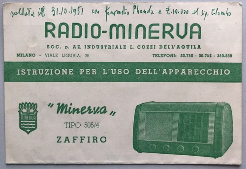 Cartolina pubblicitaria radio - cartolina,