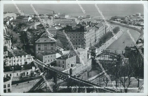 Bd409 cartolina fiume - fiume, di