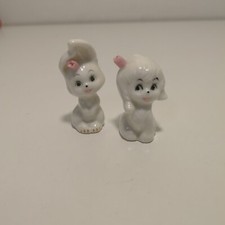 Due Statuine in ceramica - pecorella e Coniglietto Vintage