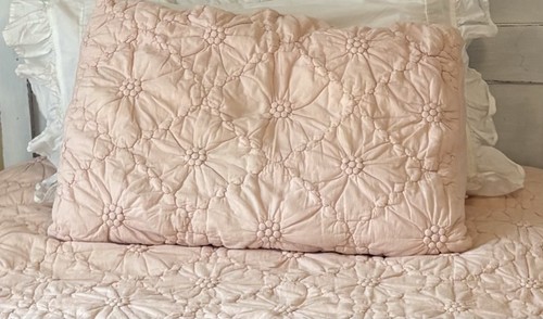 Piumino trapuntato rosa blush