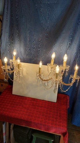 Coppia grandi antichi applique - grandi,