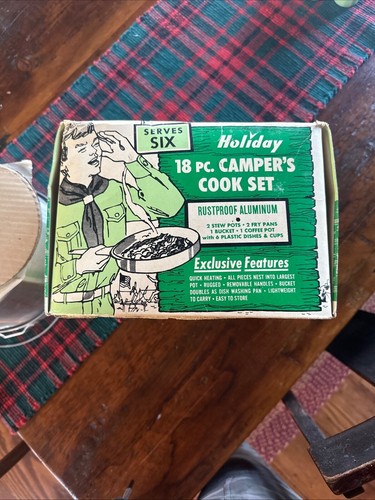 Vintage holiday camper set - holiday, 6-camper,