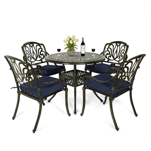 Piece patio dining set - patio, cast