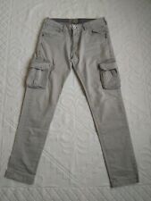 Pantalone cargo grigio uomo