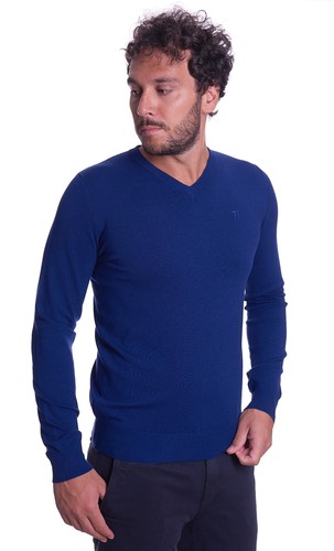 Maglia trussardi jeans scollo - trussardi,