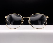 Vintage 14kt Rolled Gold Tortoise Shell Panto Men's Spectacle Glasses Frame