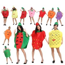 Costume divertente adulto bambini frutta verdura cibo cosplay costumi vestito fantasia