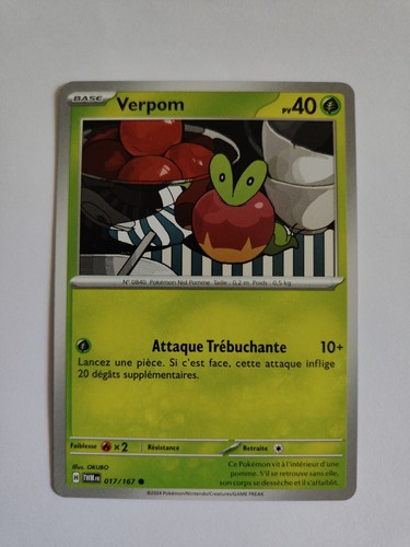 Carte pokémon verpom - carte,