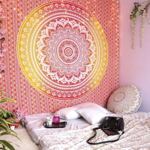 Parete mandala ombre - mandala, arazzo