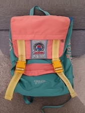 ZAINO INVICTA JOLLY TOP  VERDE SALMONE VINTAGE ANNI 80 90 U356