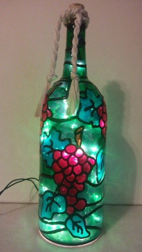 Lampada bottiglia vino amante