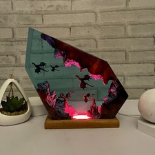 Lampada drago di fuoco e drago