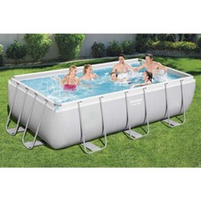 Piscina fuori terra Bestway 56441 Rettangolare Power Steel 404x201x100cm