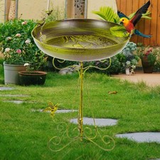 Bagno per uccelli in metallo