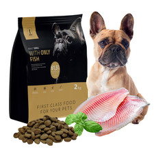 Cibo secco per cani di piccola taglia cani pesce 2 kg senza cereali 1DOG
