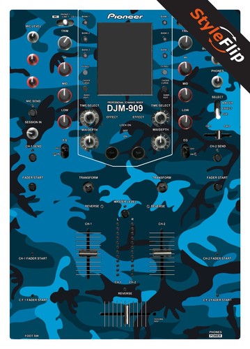 Pioneer djm 909 skin blu - pioneer,