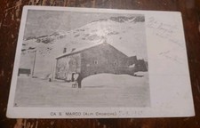 CARTOLINA D'EPOCA ORIGINALE  BERGAMO PROVINCIA CA' SAN MARCO ALPI OROBICHE 1903