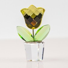 SWAROVSKI 657110 - Collezione Happy Flowers - Tulipano Giallo cm 5 - Nuovo