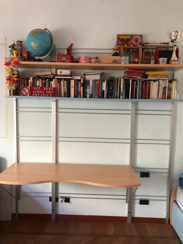 Scrivania con libreria 4 - scrivania,