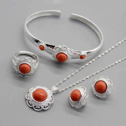 Set gioielli etnici mongoli - gioielli,