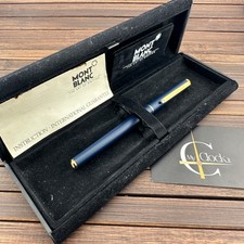 Penna Stilografica Montblanc Noblesse Blu  penino oro 14K a cartuccio