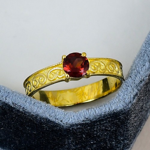 Anello granato tondo - anello,