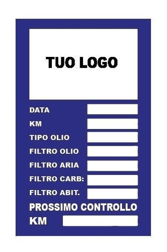 400 adesivi tagliando auto