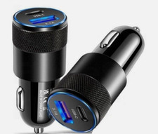 CARICABATTERIE AUTO 2 USB C