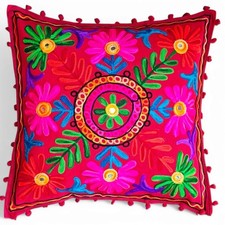 Copricuscino ricamato Boho