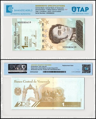 Venezuela milione bolivar - milione,