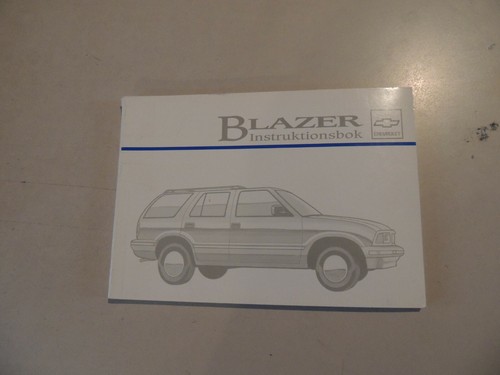 Chevrolet blazer 1995 libretto - chevrolet,